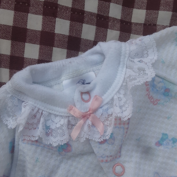 🍀3/15 Baby Girl's Vintage 1980s Sleeper - Picture 4 of 6